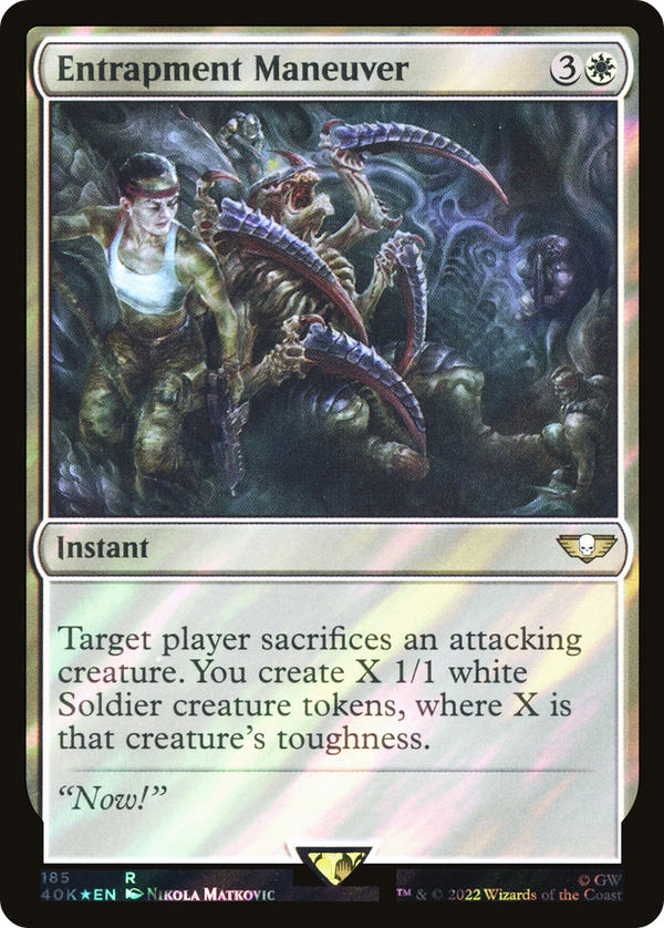 Entrapment Maneuver (Surge Foil) (40K-185) - Warhammer 40,000 Commander Foil