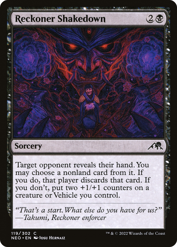 Reckoner Shakedown (NEO-119) - Kamigawa: Neon Dynasty Foil