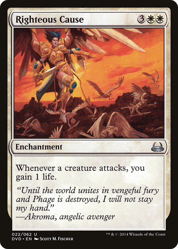 Righteous Cause (DD3-022) - Duel Decks Anthology: Divine vs. Demonic