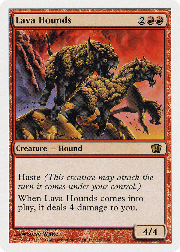 Lava Hounds (8ED-198) - 8th Edition Foil