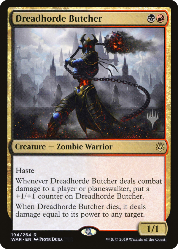 Dreadhorde Butcher (PPELD-194) - War of the Spark Promos Foil