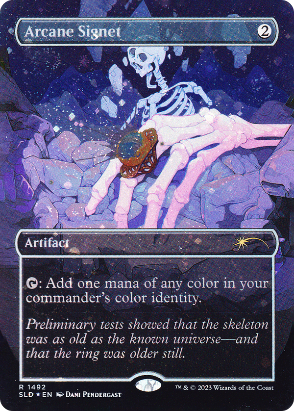 Arcane Signet (1492) (Galaxy Foil) (SLD-1492★) - Secret Lair Drop (Borderless) Foil