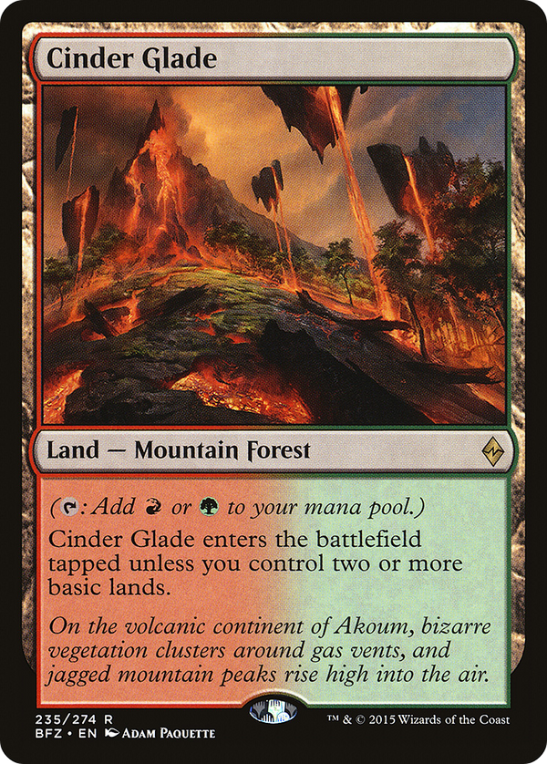 Cinder Glade (BFZ-235) - Battle for Zendikar Foil