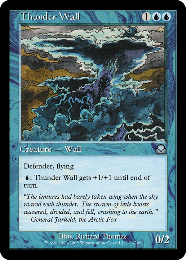 Thunder Wall (ME2-071) - Masters Edition II Foil