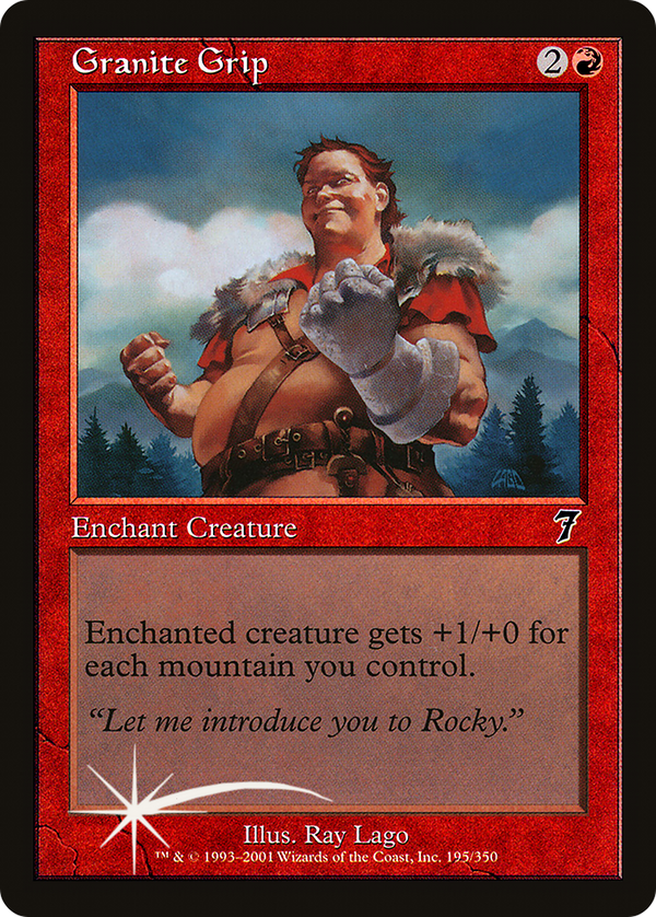 Granite Grip (7ED-195★) - 7th Edition Foil