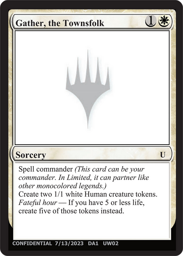 Gather, the Townsfolk (UNK-UW02A) - Unknown Event