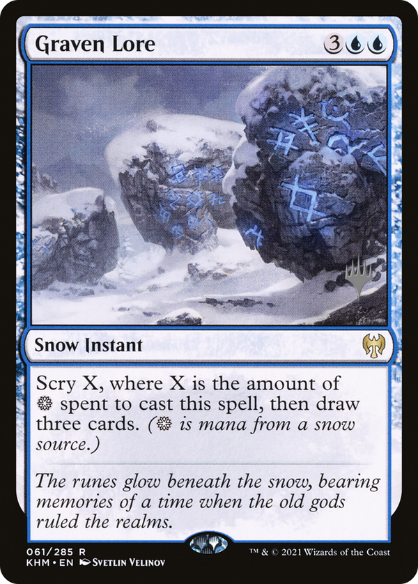 Graven Lore (PPKHM-061) - Kaldheim Promos: (snow) Foil