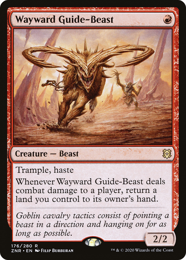 Wayward Guide-Beast (ZNR-176) - Zendikar Rising Foil