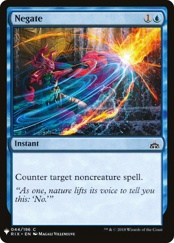 Negate (RIX) (LIST-RIX-44) - The List
