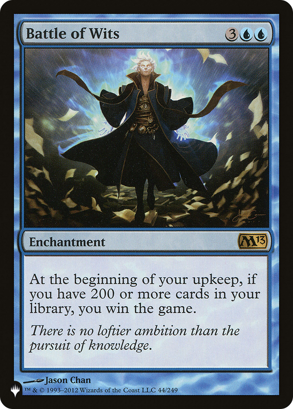 Battle of Wits (LIST-M13-44) - The List