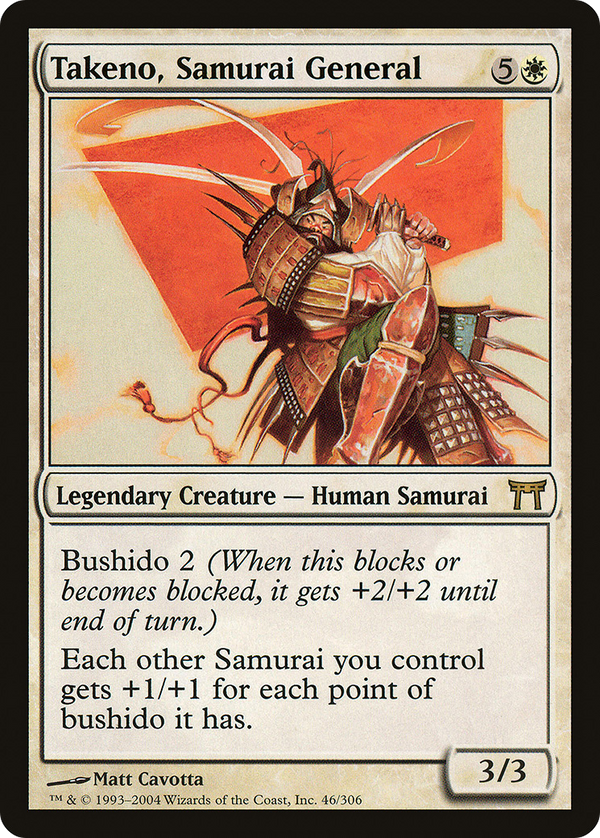 Takeno, Samurai General (CHK-046) - Champions of Kamigawa