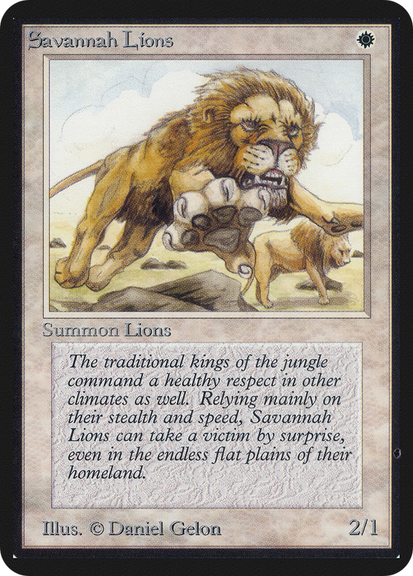 Savannah Lions (LEA-) - Limited Edition Alpha