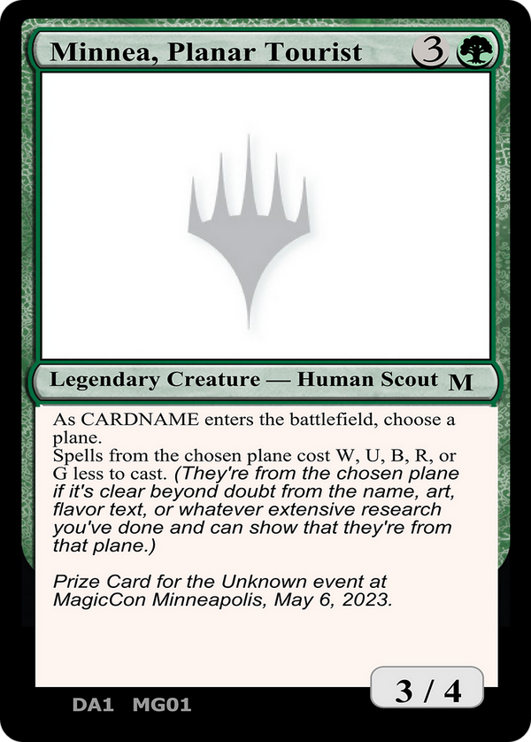 Minnea, Planar Tourist (UNK-) - Unknown Event