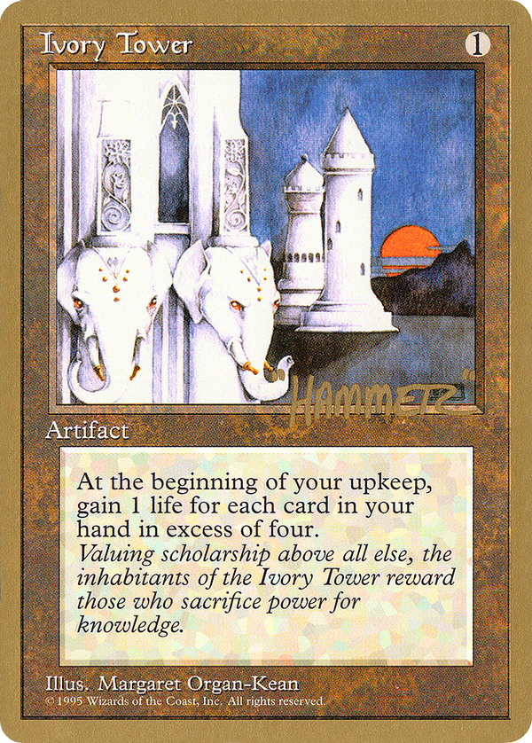 Ivory Tower - 1996 Shawn "Hammer" Regnier (4ED) (WCD-) - Pro Tour Collector Set