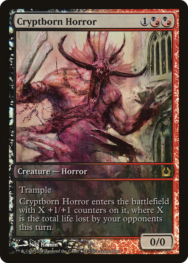 Cryptborn Horror (GAME-212) - Return to Ravnica Promos Foil