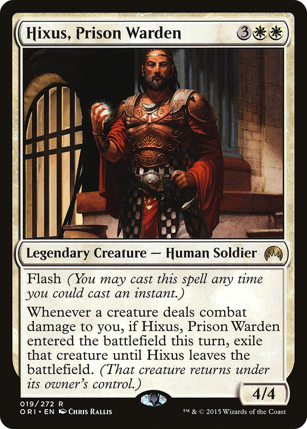 Hixus, Prison Warden (ORI-019) - Magic Origins Foil