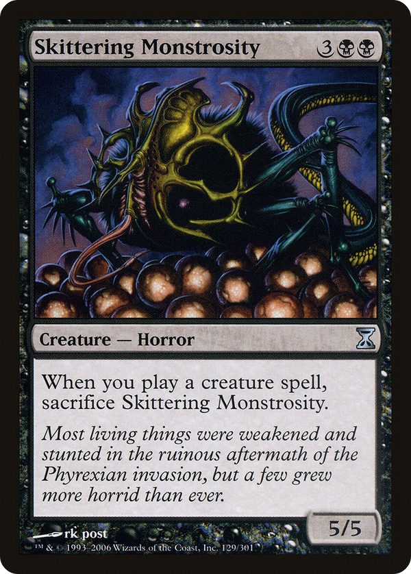 Skittering Monstrosity (TSP-129) - Time Spiral Foil