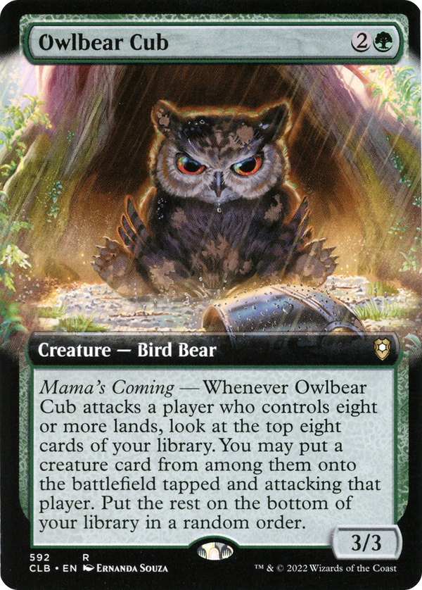 Owlbear Cub (Extended Art) (CLB-592) - Commander Legends: Battle for Baldur's Gate: (Extended Art) Foil