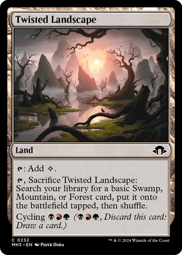 Twisted Landscape (MH3-232) - Modern Horizons 3 Foil