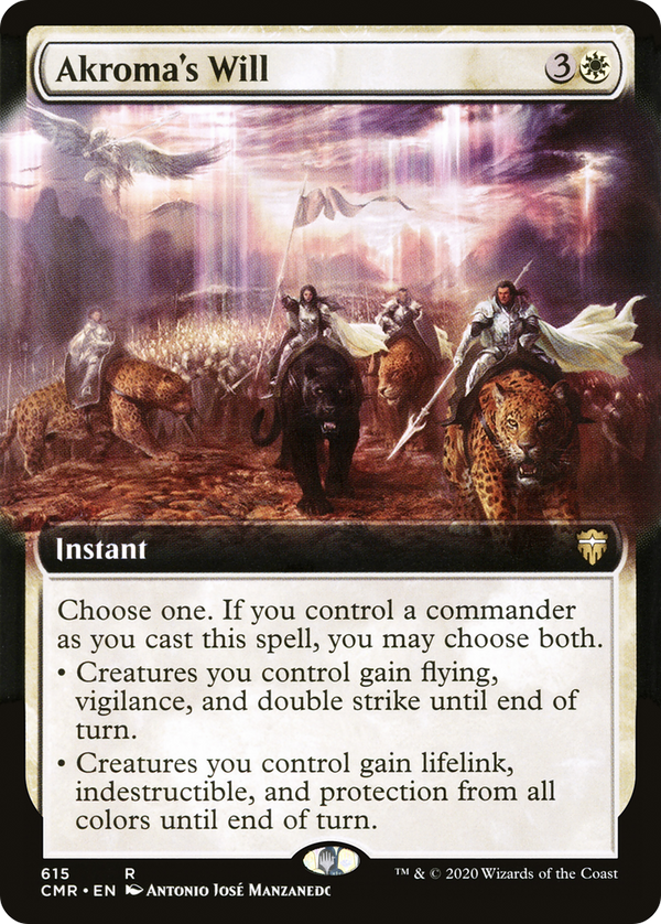 Akroma's Will (Extended Art) (CMR-615) - Commander Legends: (Extended Art) Foil