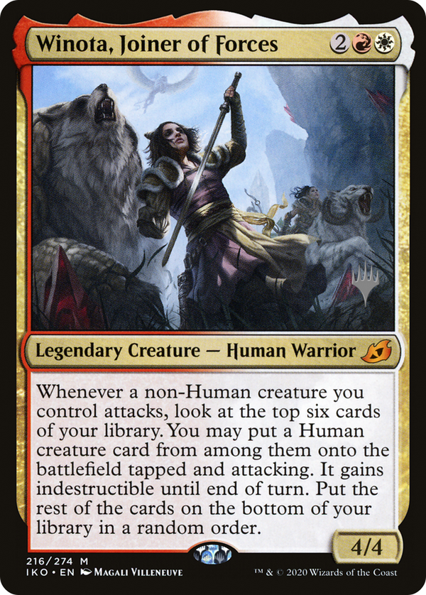 Winota, Joiner of Forces (PPIKO-216) - Ikoria: Lair of Behemoths Promos Foil