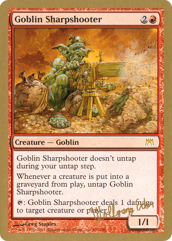 Goblin Sharpshooter - 2003 Wolfgang Eder (ONS) (WCD-WE207) - World Championship Decks 2003