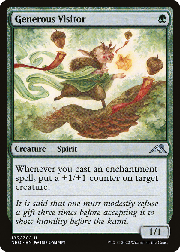 Generous Visitor (NEO-185) - Kamigawa: Neon Dynasty