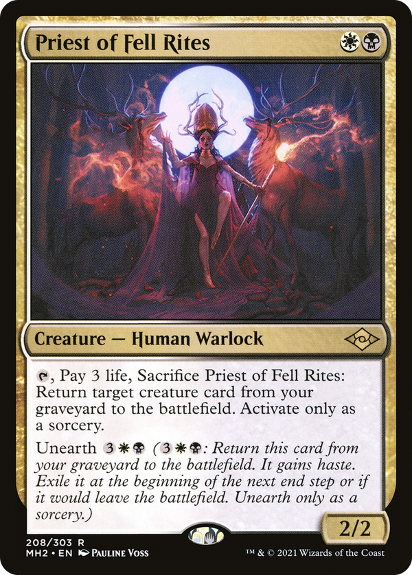 Priest of Fell Rites (MH2-208) - Modern Horizons 2