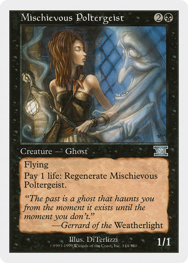 Mischievous Poltergeist (6ED-144) - Classic Sixth Edition