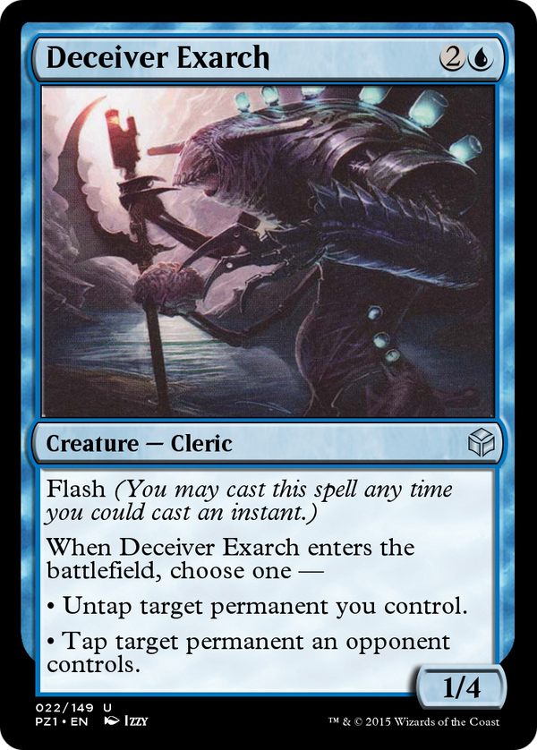 Deceiver Exarch (PZ1-022) - Legendary Cube Prize Pack Foil