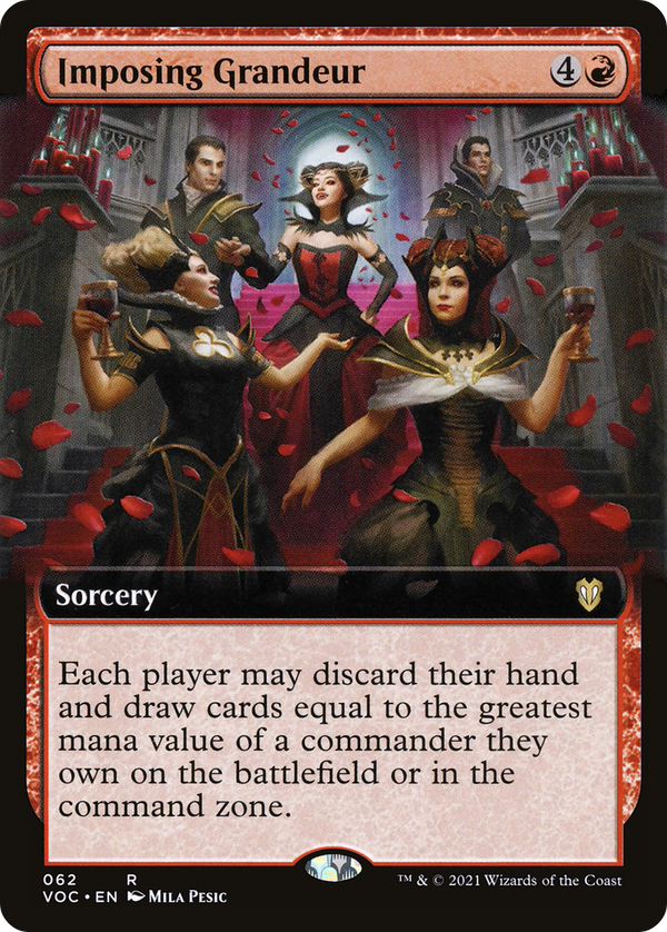 Imposing Grandeur (Extended Art) (VOC-062) - Crimson Vow Commander: (Extended Art)