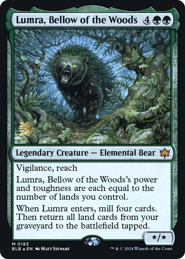 Lumra, Bellow of the Woods (PRE-183) - Bloomburrow Promos Foil