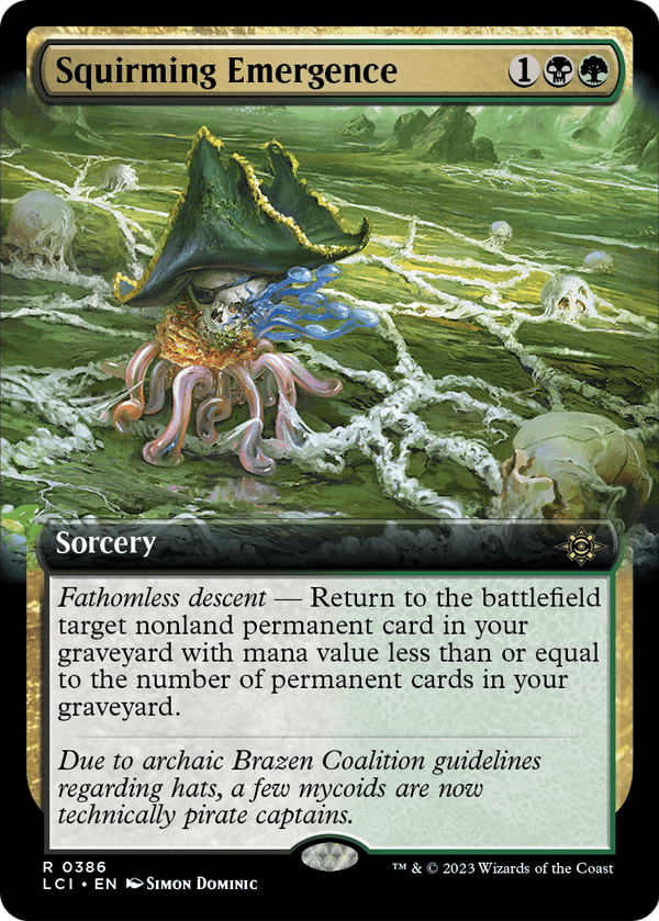 Squirming Emergence (Extended Art) (LCI-386) - The Lost Caverns of Ixalan: (Extended Art) Foil