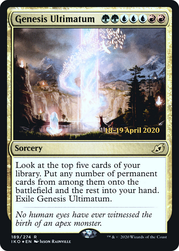 Genesis Ultimatum (PRE-189S) - Ikoria: Lair of Behemoths Promos Foil