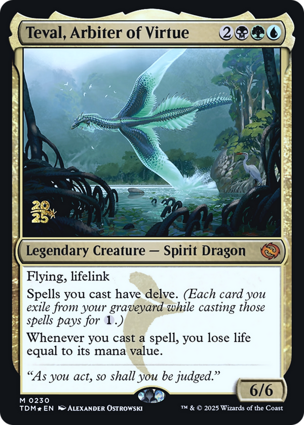 Teval, Arbiter of Virtue (PRE-230) - Prerelease Cards Foil