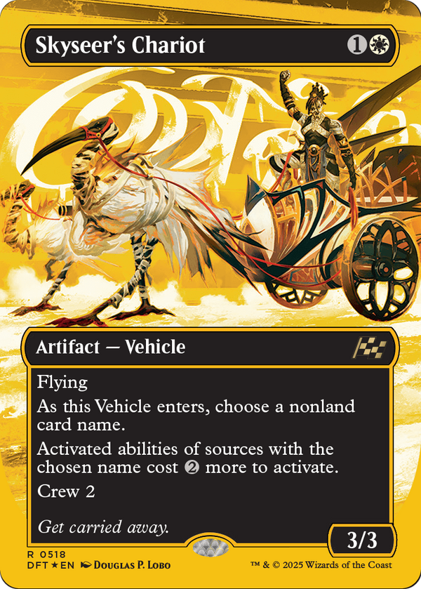 Skyseer's Chariot (Borderless) (First-Place Foil) (DFT-518) - Aetherdrift Foil