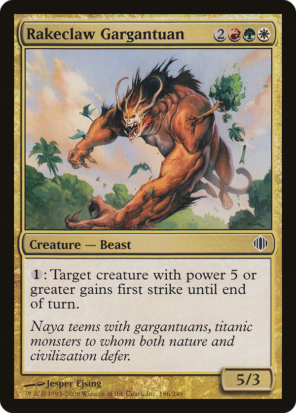 Rakeclaw Gargantuan (ALA-186) - Shards of Alara Foil