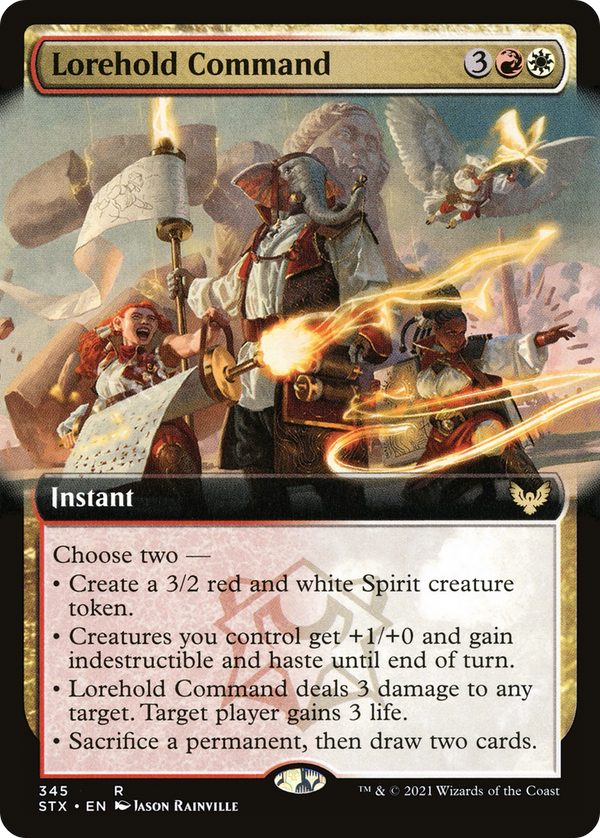 Lorehold Command (Extended Art) (STX-345) - Strixhaven: School of Mages: (Extended Art) Foil