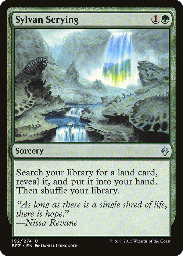 Sylvan Scrying (BFZ-192) - Battle for Zendikar