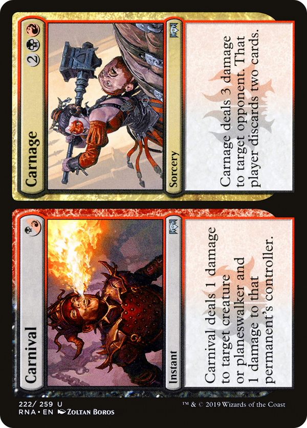 Carnival // Carnage (RNA-222) - Ravnica Allegiance Foil