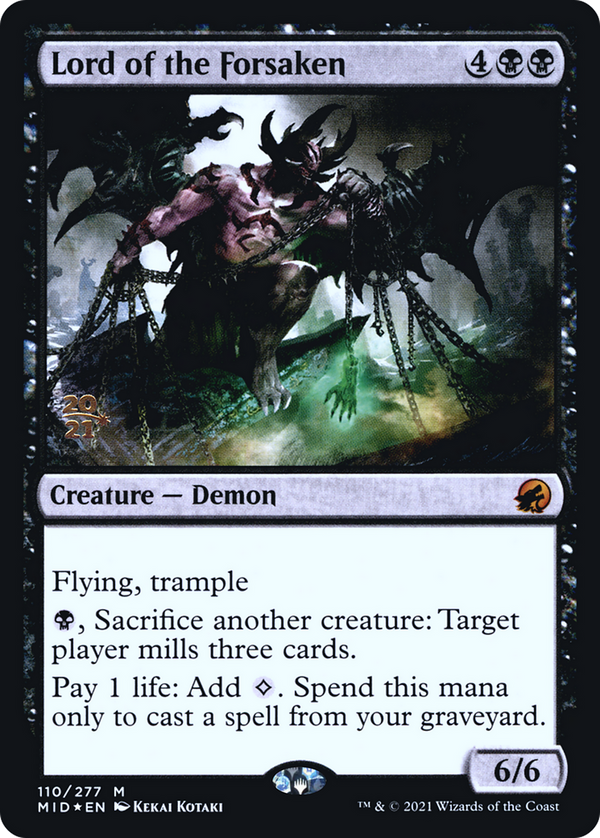 Lord of the Forsaken (PRE-110S) - Innistrad: Midnight Hunt Promos Foil