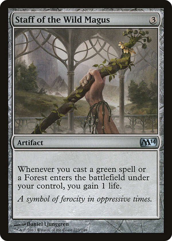 Staff of the Wild Magus (M14-223) - Magic 2014 Foil