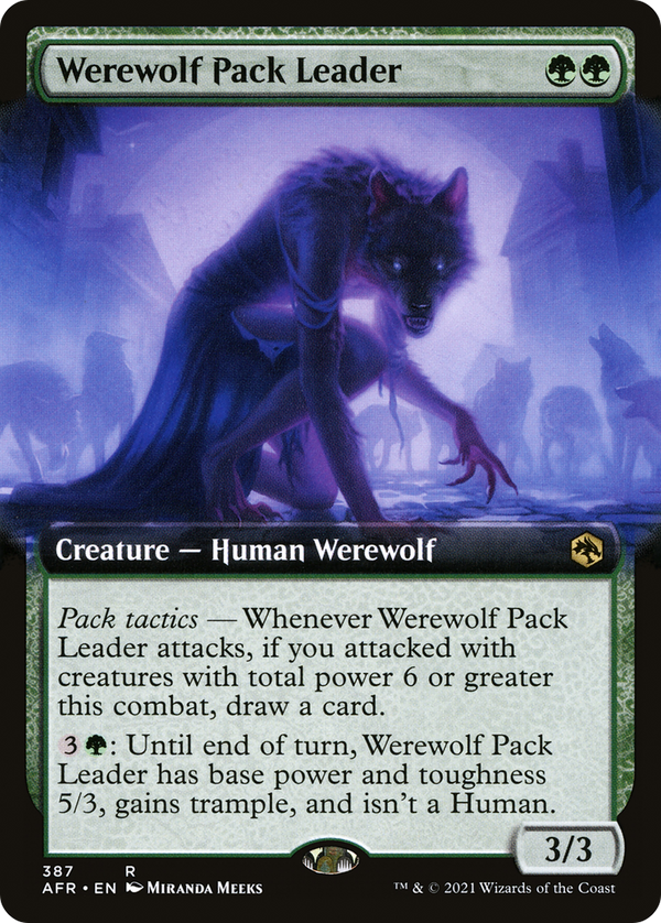 Werewolf Pack Leader (Extended Art) (AFR-387) - Adventures in the Forgotten Realms: (Extended Art)