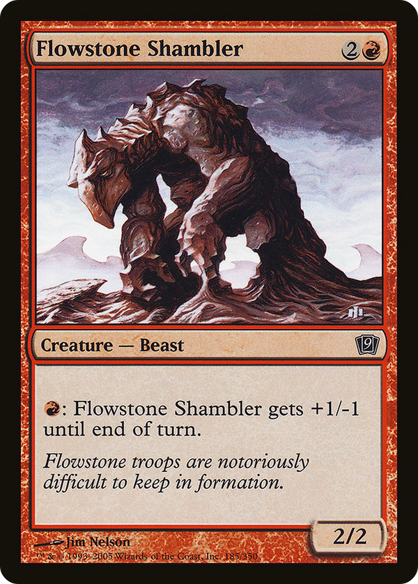 Flowstone Shambler (9ED-185) - 9th Edition Foil