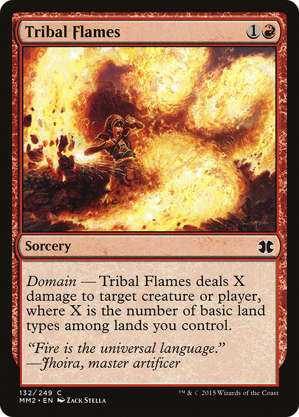 Tribal Flames (MM2-132) - Modern Masters 2015 Foil