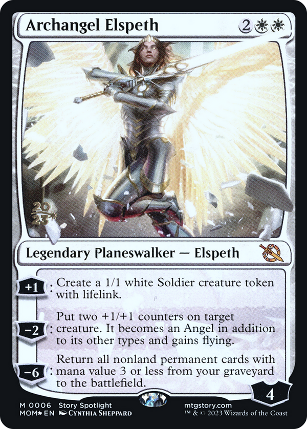 Archangel Elspeth (PRE-006) - March of the Machine Promos Foil