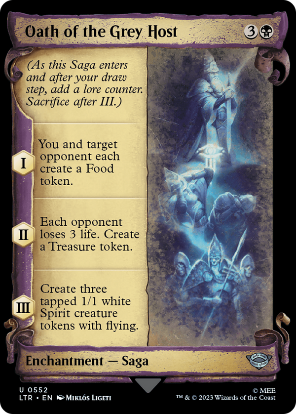Oath of the Grey Host (Showcase Scrolls) (LTR-552) - The Lord of the Rings: Tales of Middle-earth: (Showcase) Foil