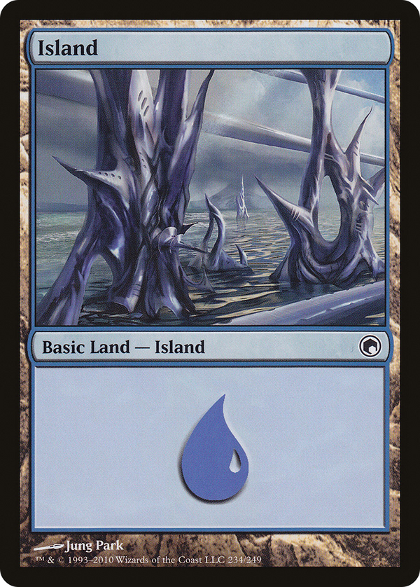 Island (234) (SOM-234) - Scars of Mirrodin Foil
