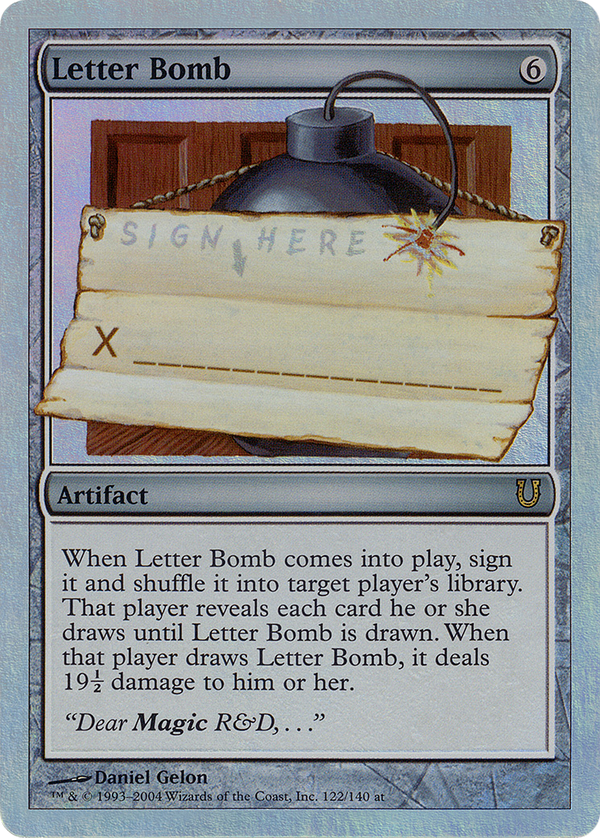 Letter Bomb (Alternate Foil) (UNH-122★) - Unhinged Foil