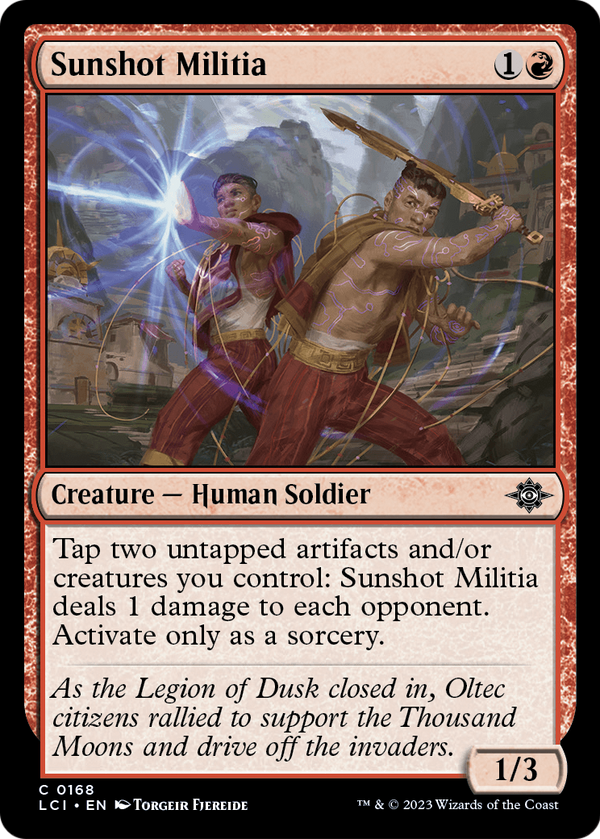Sunshot Militia (LCI-168) - The Lost Caverns of Ixalan Foil